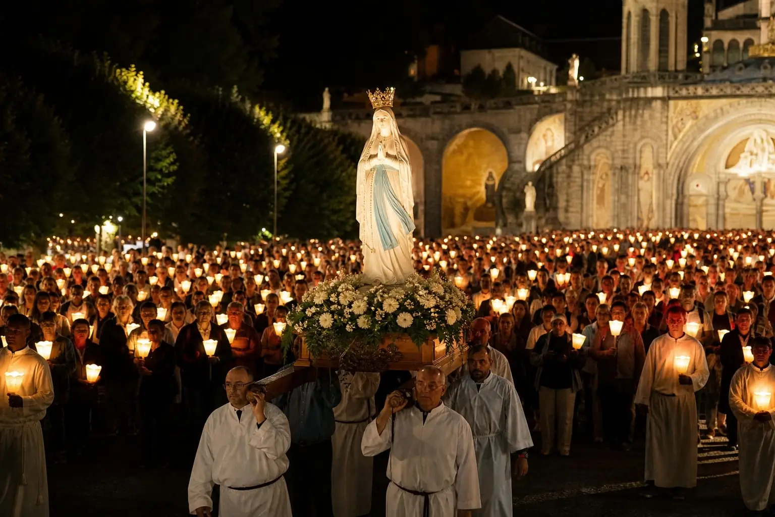 The Lourdes Torchlight Procession: What to Know, Where to Stand